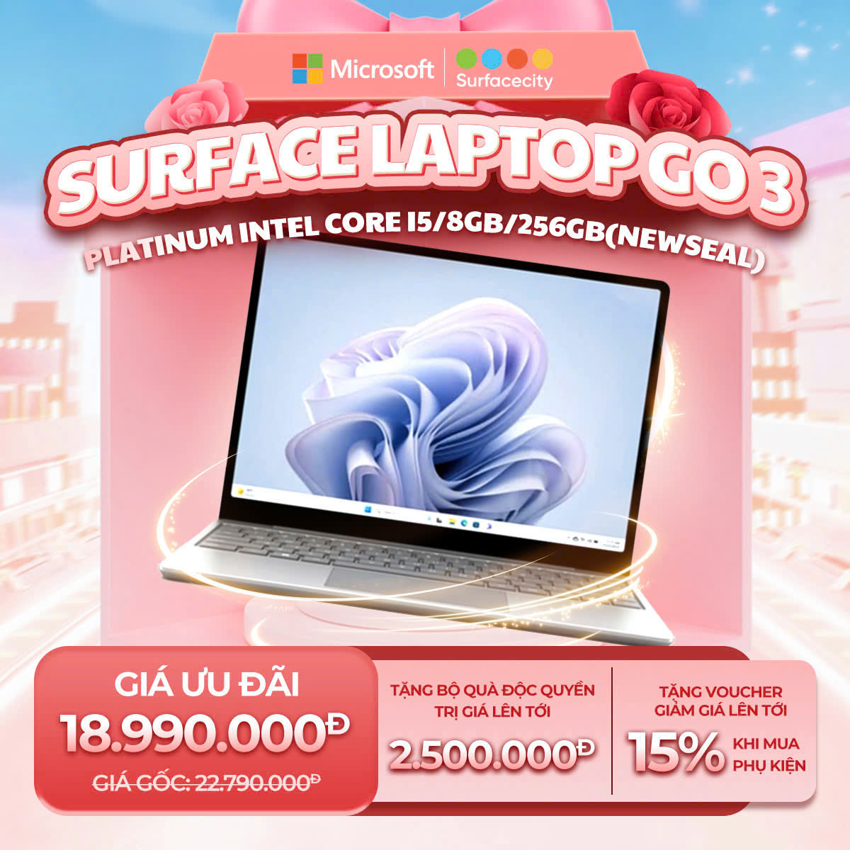 Quà tặng 8/3 - Laptop Surface giá tốt tại Surfacecity