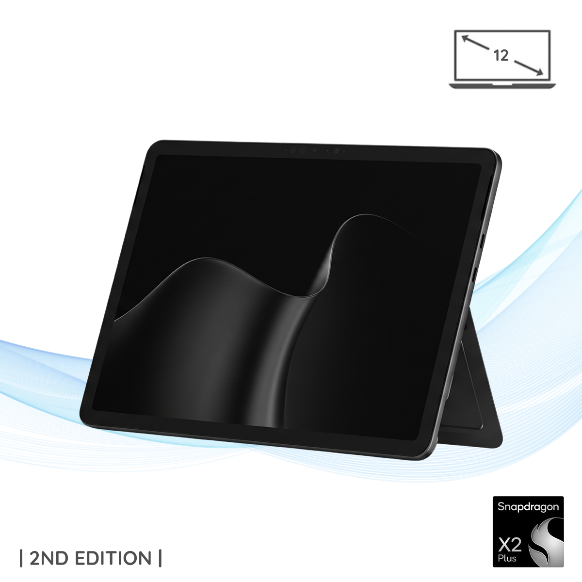 Surface Pro 12 inch (Thế hệ 2) Snapdragon X2 Plus LCD RAM 16GB SSD 512GB 30 Surface Pro 12 inch Thế hệ 2 màu Xám Đêm Nightfall sang trọng