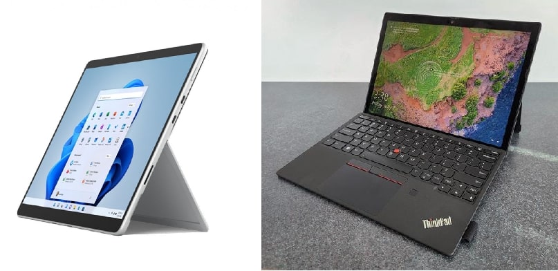 so sánh surface pro 8 với các mẫu laptop cùng phân khúc