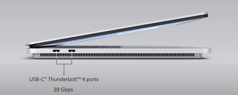 Surface Laptop Studio có Tunderbolt